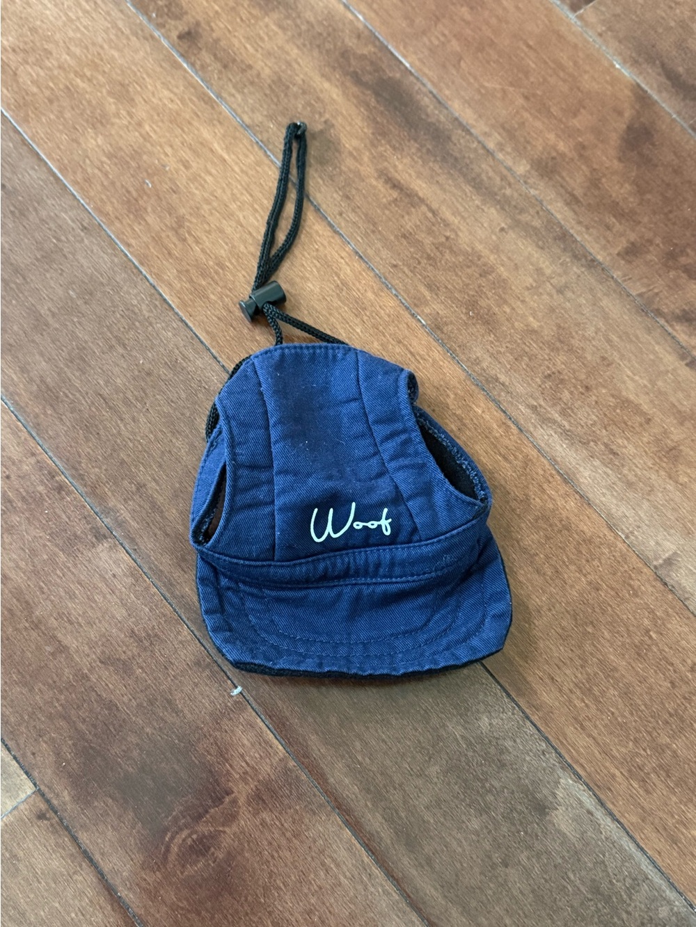 Woof Navy Blue Dog Baseball Hat, size Medium